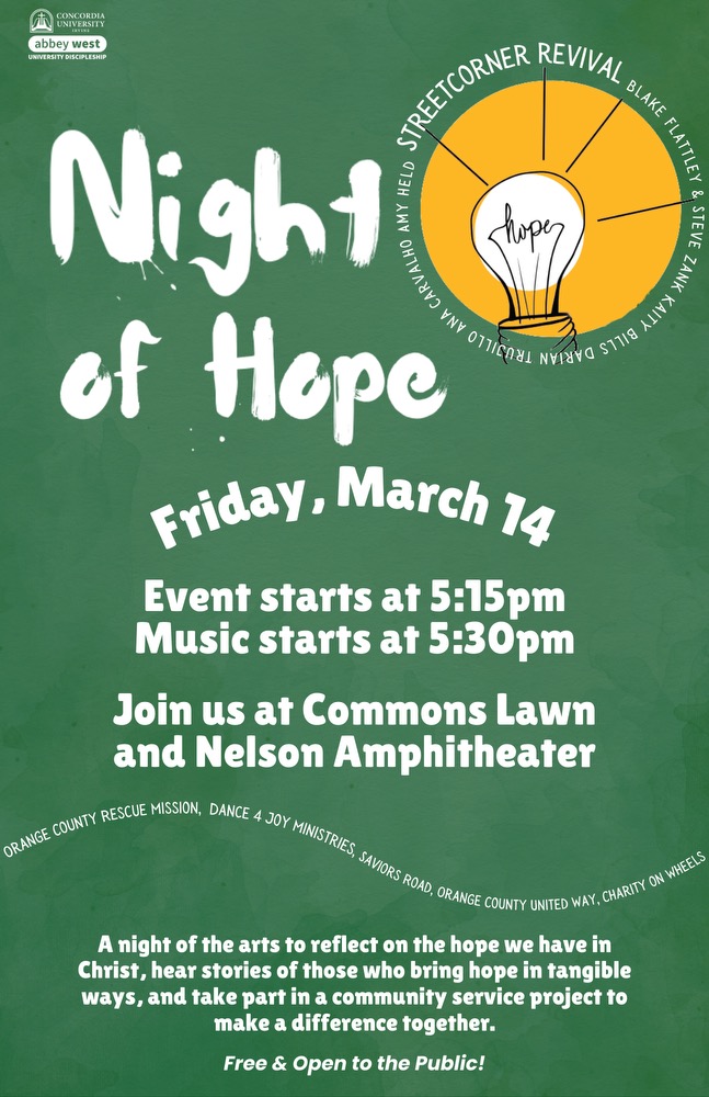 Night of Hope official poster 